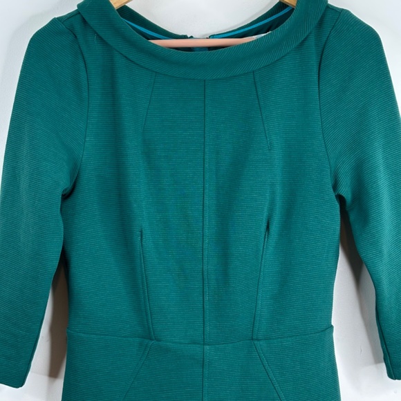 Boden Teal Midi Dress - Picture 4 of 13